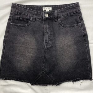 Others Follow Charcoal Mini Skirt